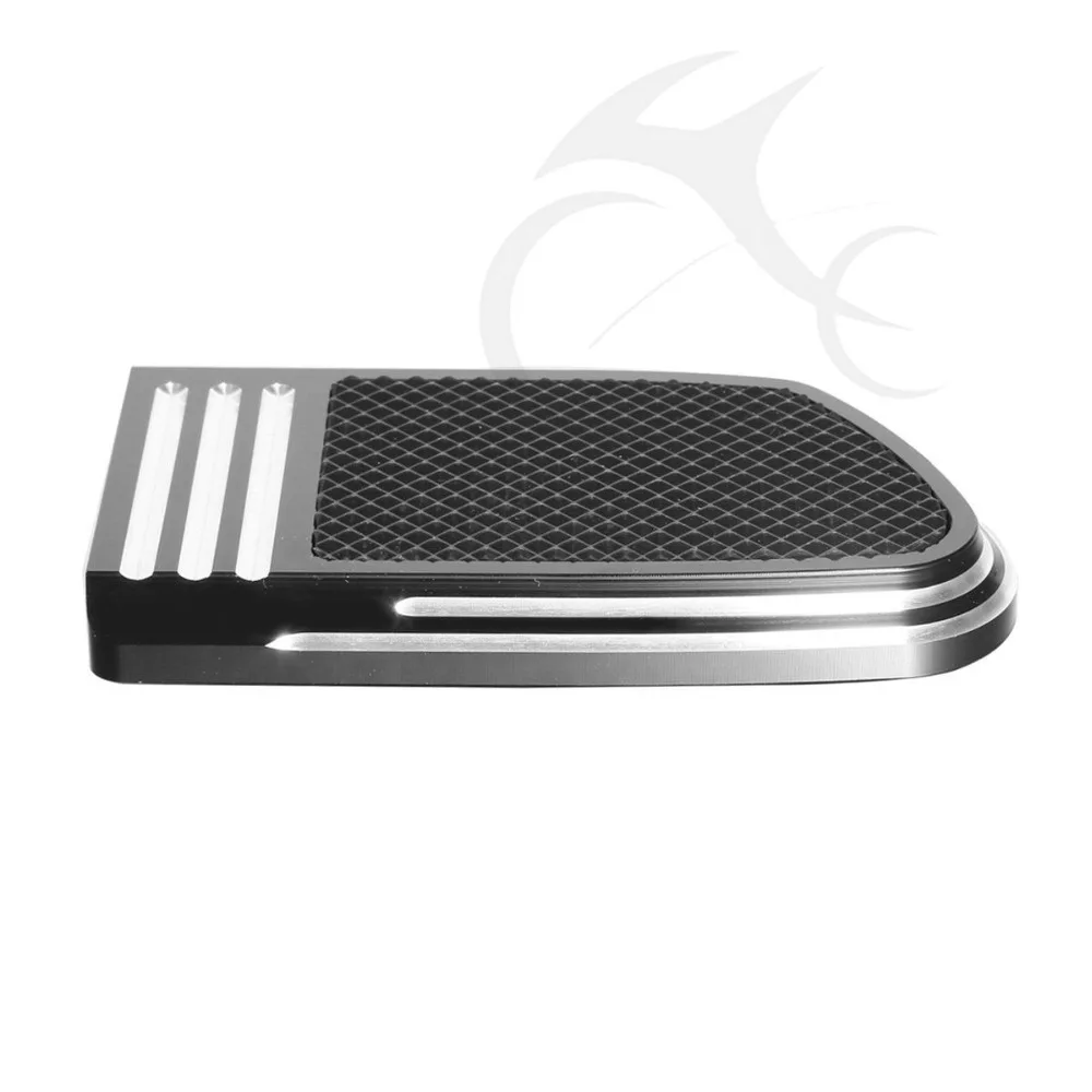 Мотоцикл черный хром Defiance педаль тормоза колодки для Harley Touring Electra Glide FLHT Heritage Softail 1986- Dyna 12-16 15