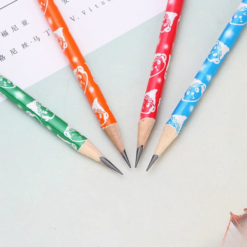 12pcs/set HB Triangle lever wooden standard pencils paper box package school student writing stationery TW647 | Канцтовары для