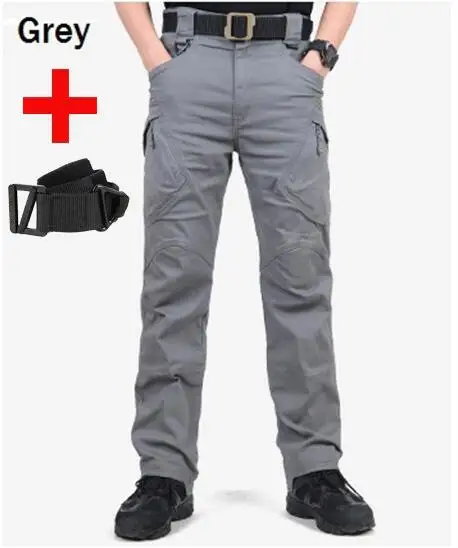 Gray pants and belt TAD IX9 военный тактический брюки карго брюки SWAT Для мужчин Пеший Туризм армии Повседневное Военные Брюки Охота Открытый Отдых Брюки - Цвет: Gray pants and belt