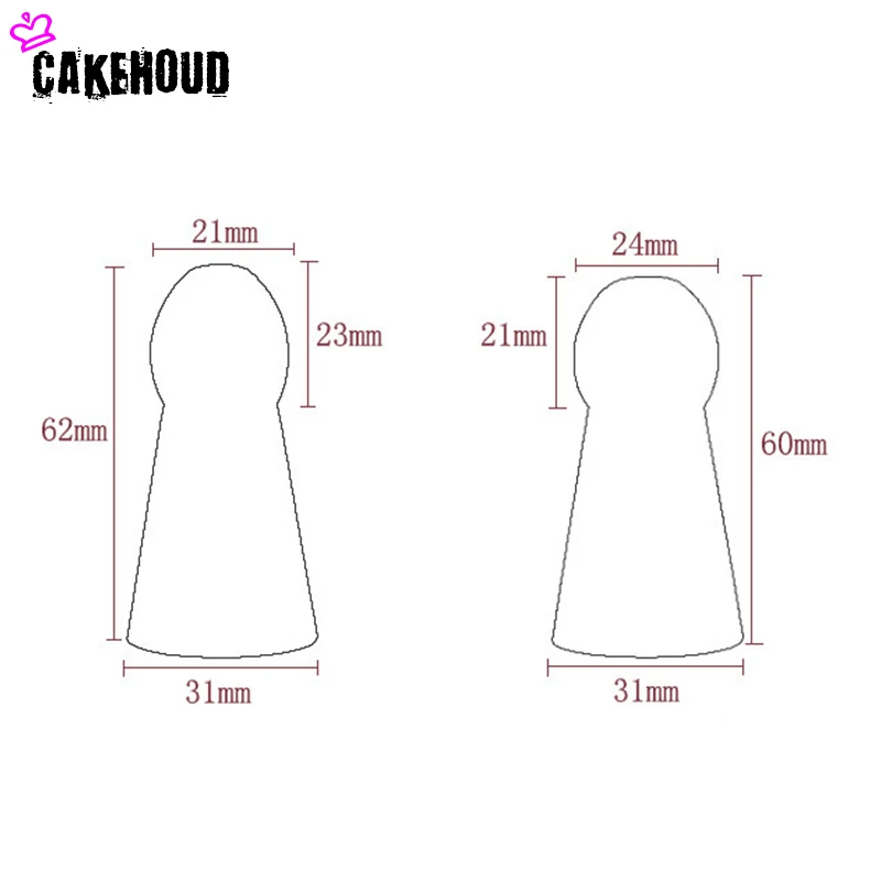 CAKEHOUD, комплект из 4 предметов-8 шт./компл. русский кремовый из нержавеющей стали комплект для украшения торта рот Biaohua бесшовная сварка форсунка для украшения выпечки