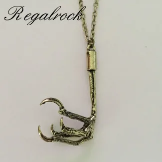 Бронзовый Ворон Regalrock Oddities ворона Птица Коготь талон кулон ожерелье|pendant