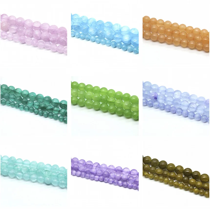 Бусины из натурального камня для рукоделия 12 цветов 4 мм|beads for jewelry making|fashion beadsbeads