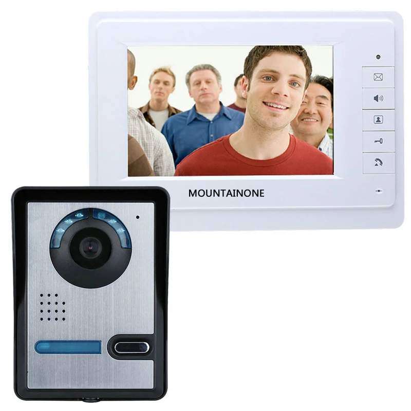 7 Inch Video Deurtelefoon Intercom Deurbel IR Nachtzicht