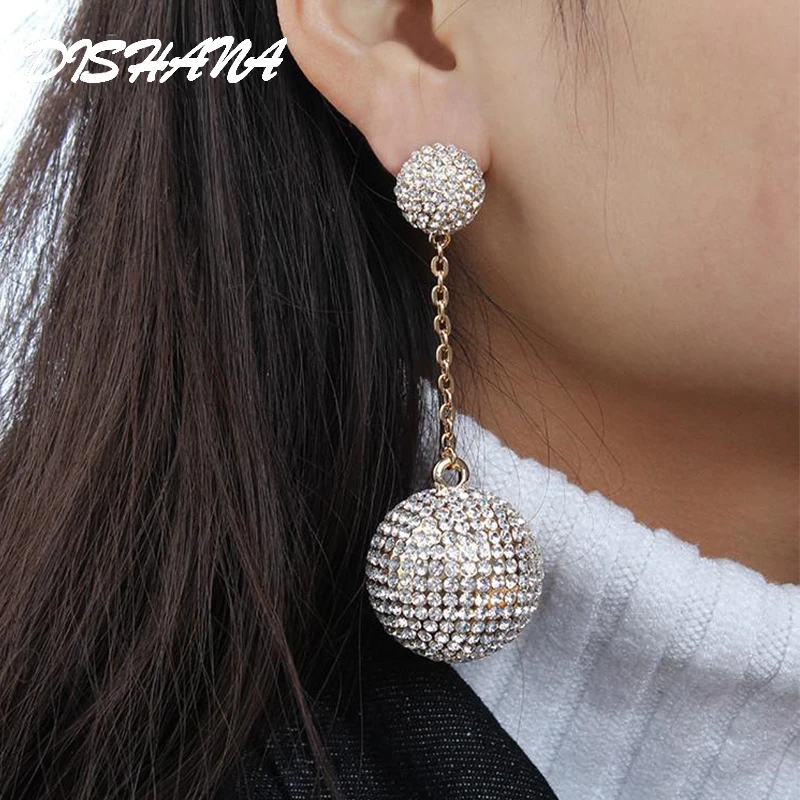 Круглые новые Брендовые украшения женская серьга золотистого цвета элегантные