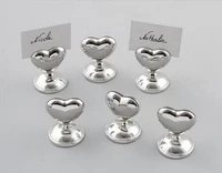 20pcslot romantic love heart place card holder table name number holder party decoration supplies