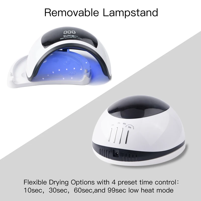 Аппарат для фототерапии SUN H3 Plus Сушилка ногтей быстрая сушка лака лампа выпечки 96