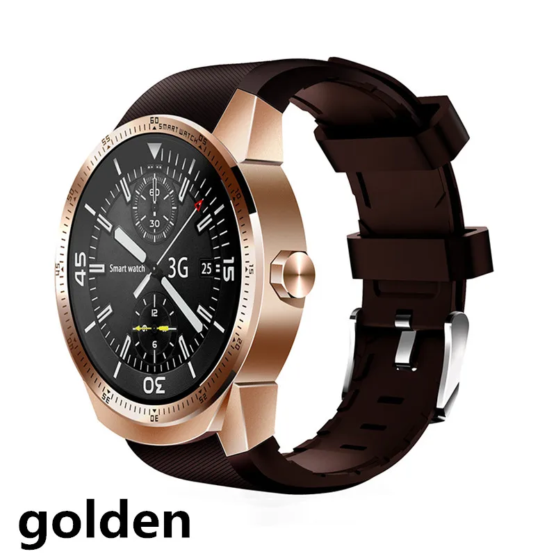 gold K98H Смарт-часы Android часы gps спортивные Смарт-часы монитор сердечного ритма MT6572A двухъядерный Поддержка wifi bluetooth-часы - Цвет: gold