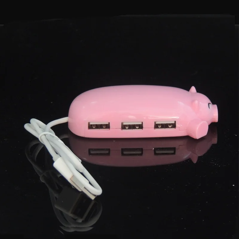 Свинья 3 порта Micro USB 2 0 Зарядка Led концентратор порт Обмен Переключатель OTG
