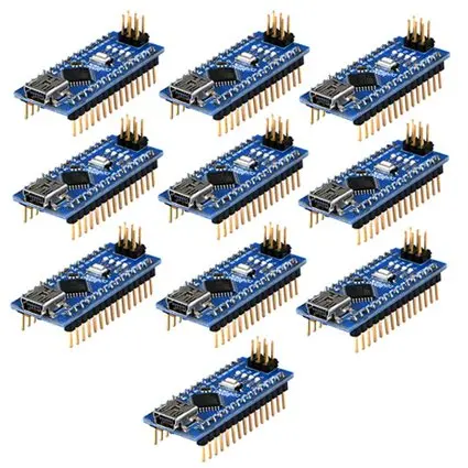 10 шт. контроллер Nano 3 0 ATmega328P совместимый с Arduino CH340 USB драйвер NANO V3.0 бесплатная