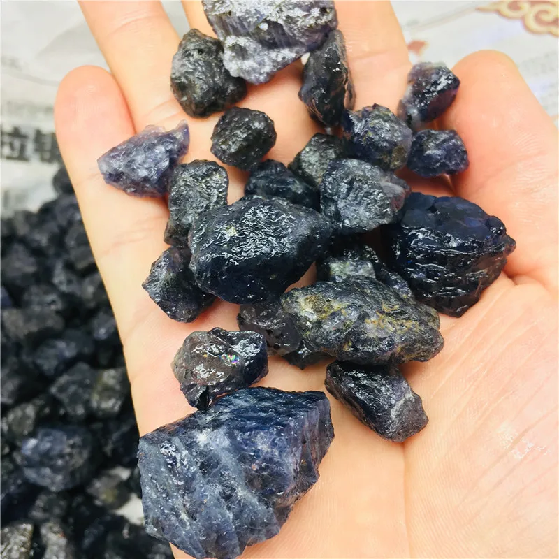 Натуральный Необработанный кордиерит и минерал кристаллический сапфир reiki