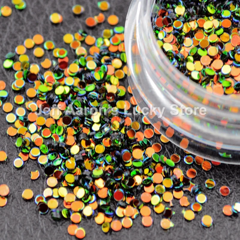 Блестящие цвета Акриловые 3D круглые блестки для нейл Арта (искусство украшения