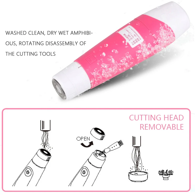 JINDING Мини Женская бритва для удаления волос безболезненный Электрический