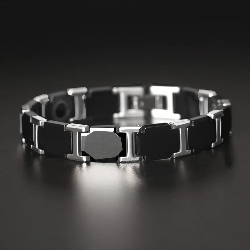 Корейский мужской вольфрамовый Золотой стальной браслет высокого класса модный