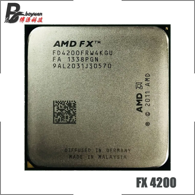 Четырехъядерный процессор AMD FX Series FD4200FRW4KGU с разъемом AM3 и частотой 3 ГГц