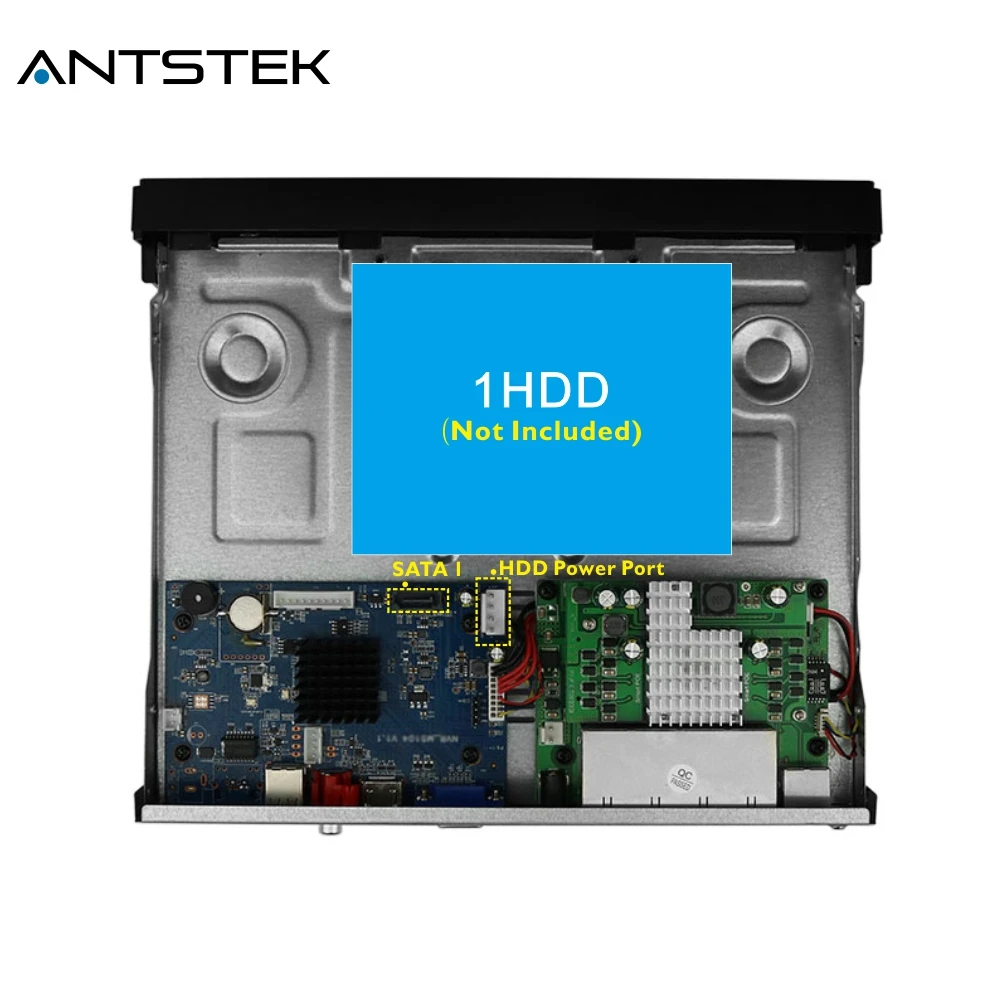 ANTSTEK 4CH 8CH 1080 P H.265 Onvif PoE NVR Поддержка 1xsata HDD с смартфон удаленного просмотра