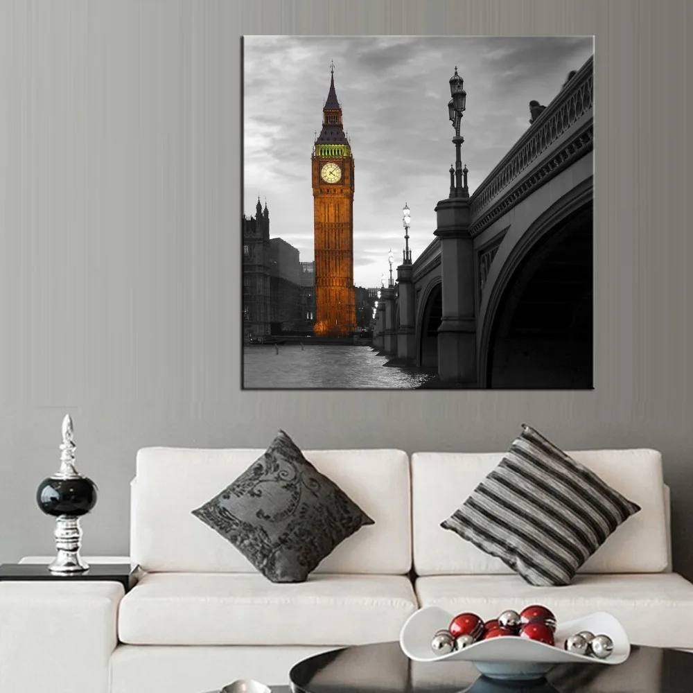 1 панельная картина города современная Big Ben Картина на холсте художественная