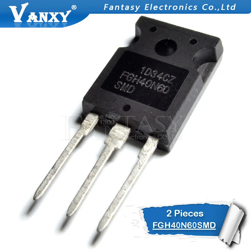 2 шт. FGH40N60SMD TO247 40N60SMD TO-3P 40N60 GH40N60 TO-247 IC новый оригинальный | Электронные компоненты и