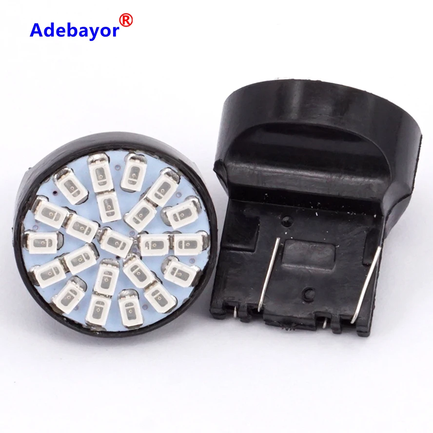 7443 x T20 1206 W21/5W 22 3014 LED SMD Автомобильная фонарь заднего хода указатель направления