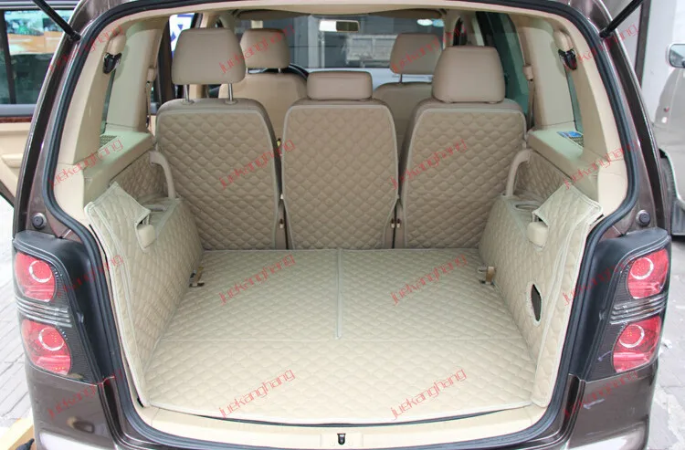 Хорошие коврики! Специальные коврики для багажника для Volkswagen Touran 7 мест-2004 коврик для багажника для Touran 2008