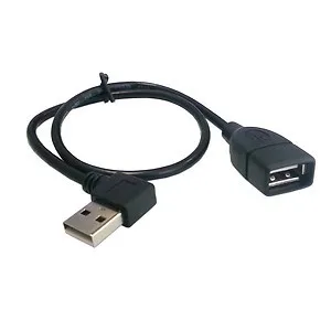 

Кабель-удлинитель Xiwai, 40 см, 480 м, 90 градусов, под прямым углом, USB 2,0, тип A, «папа», «мама»