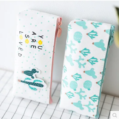 Кактус Фламинго школы канцелярский пенал хранения Организатор Пенал офис