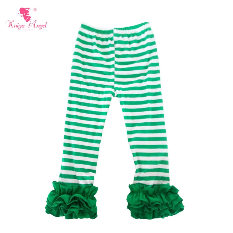 2018 штаны с оборками в горошек леггинсы Изысканная одежда для маленьких девочек