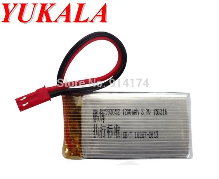 

T64 T04 T05 F28 F29 2.4G R/C Helicopter 3.7v 1200mah Li-polymer battery with JST plug