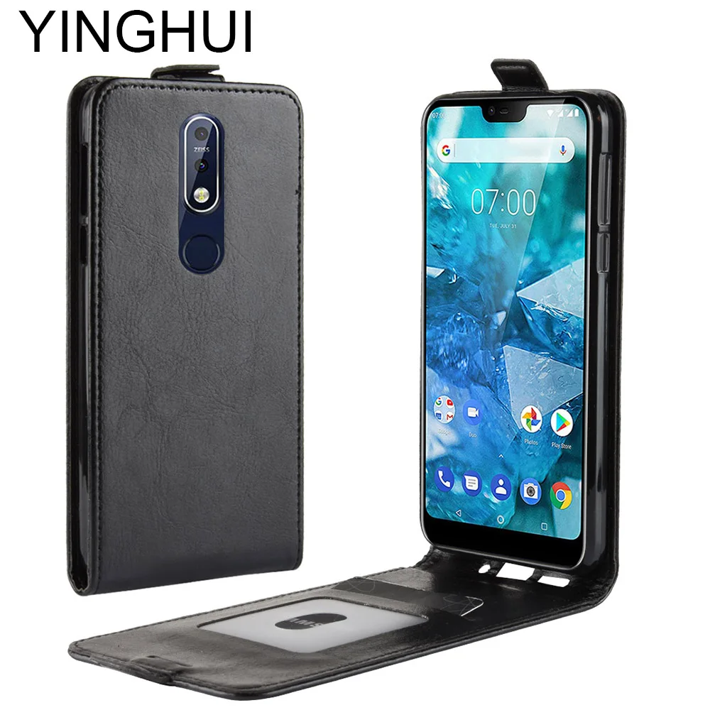 YINGHUI Роскошный чехол s для Nokia 2 1 3 5 7 plus X5 Винтажный телефона кожаный защитный флип