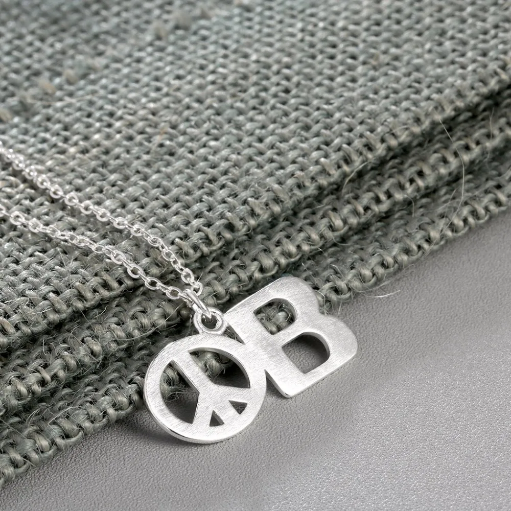 Chandler Peace Sign Pendant Necklace For Choker Round Crux de Sanctus Petrus Religious Ethic Long Chian Chokers Trendy Bijoux | Украшения и