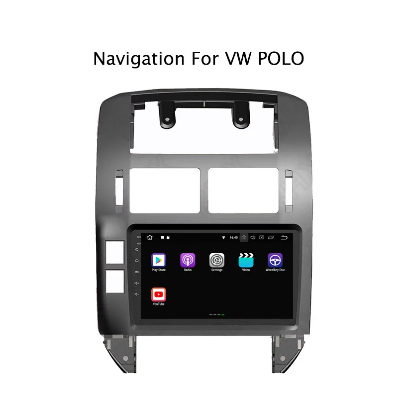 9 дюймов PX30 Android 0 автомобильный DVD мультимедийный плеер для VW Polo 2004 2010 gps навигация