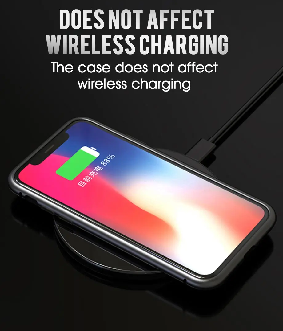 Металлический магнитный чехол для iPhone XR XS MAX X 8 Plus 7 10, чехол из закаленного стекла с магнитом для iPhone 7, 6, 6 s Plus, чехол