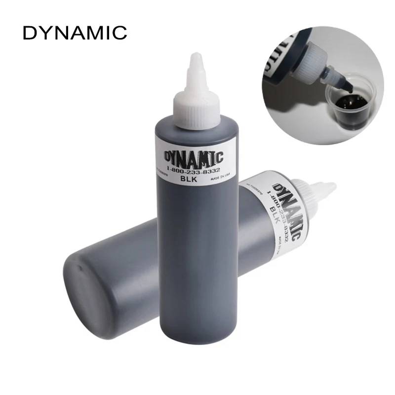Профессиональный 1 флакон бренд Dynamic краска для татуировок черный подкладки и