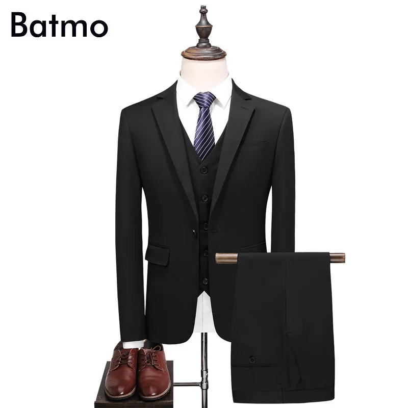 

Batmo 2023 new arrival high quality blue casual suits men,men's wedding dress,plus-size S-5XL 6103