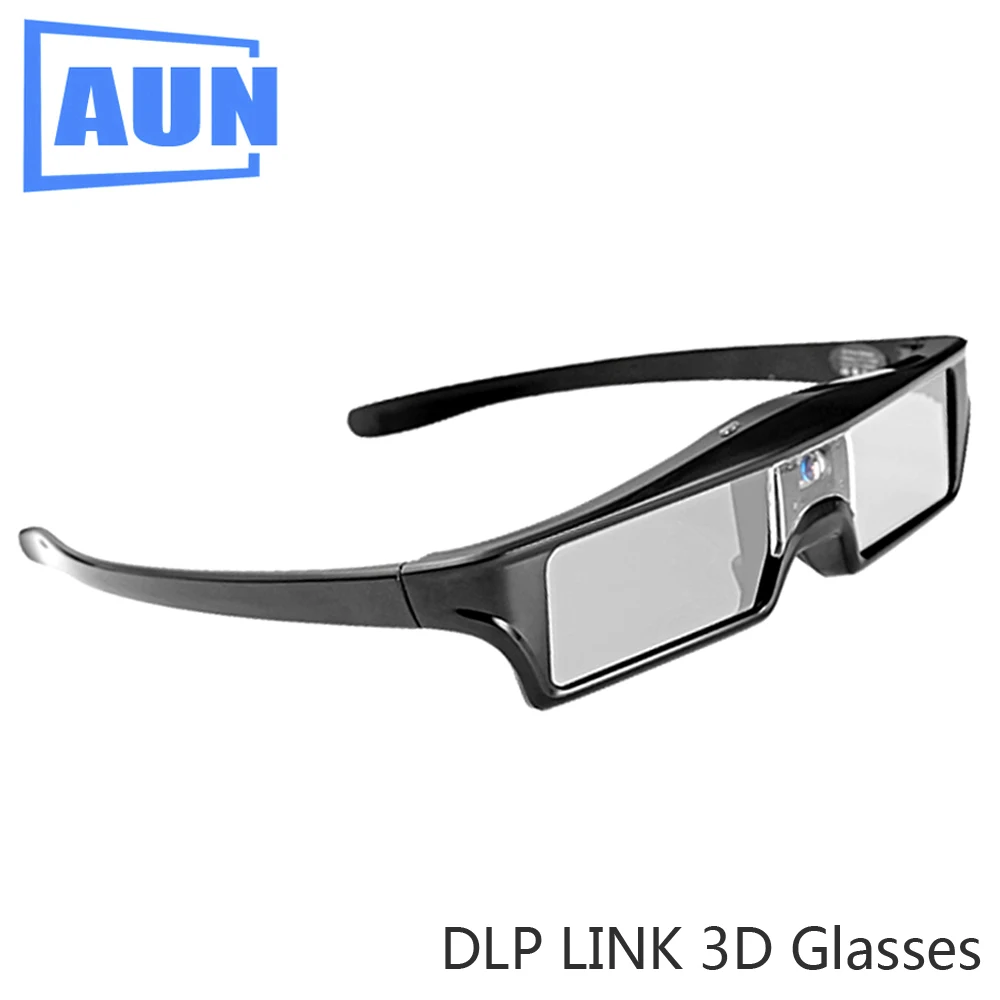 Аун lcd активные 3D очки жалюзи использовать для всех DLP проектора встроенный 3 7 в
