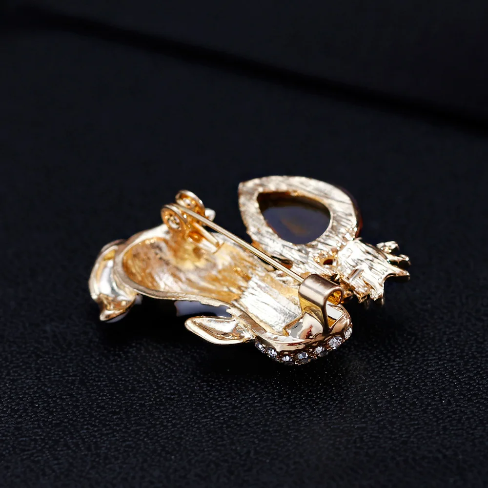 SexeMara Colors Cute Rabbit Brooch And Pin for Women Girls Enamel Cartoon Animal Rhinestone Pins Jewelry | Украшения и аксессуары