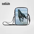Сумка-мессенджер с рисунком лошади, лисы, волка