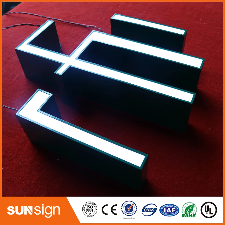 Двухсторонняя подсветка Букв большой Алфавит акриловая светодиодная буква