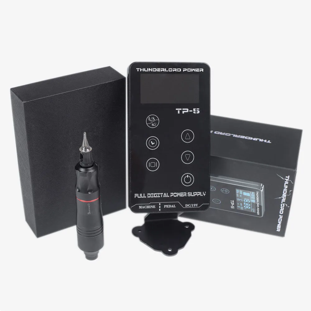 Biomaser K3-CTG-003-BlA/GOL тату машина набор Интеллектуальная цифровая Татуировка Перманентный макияж машина набор устройство швейцарский мотор наборы