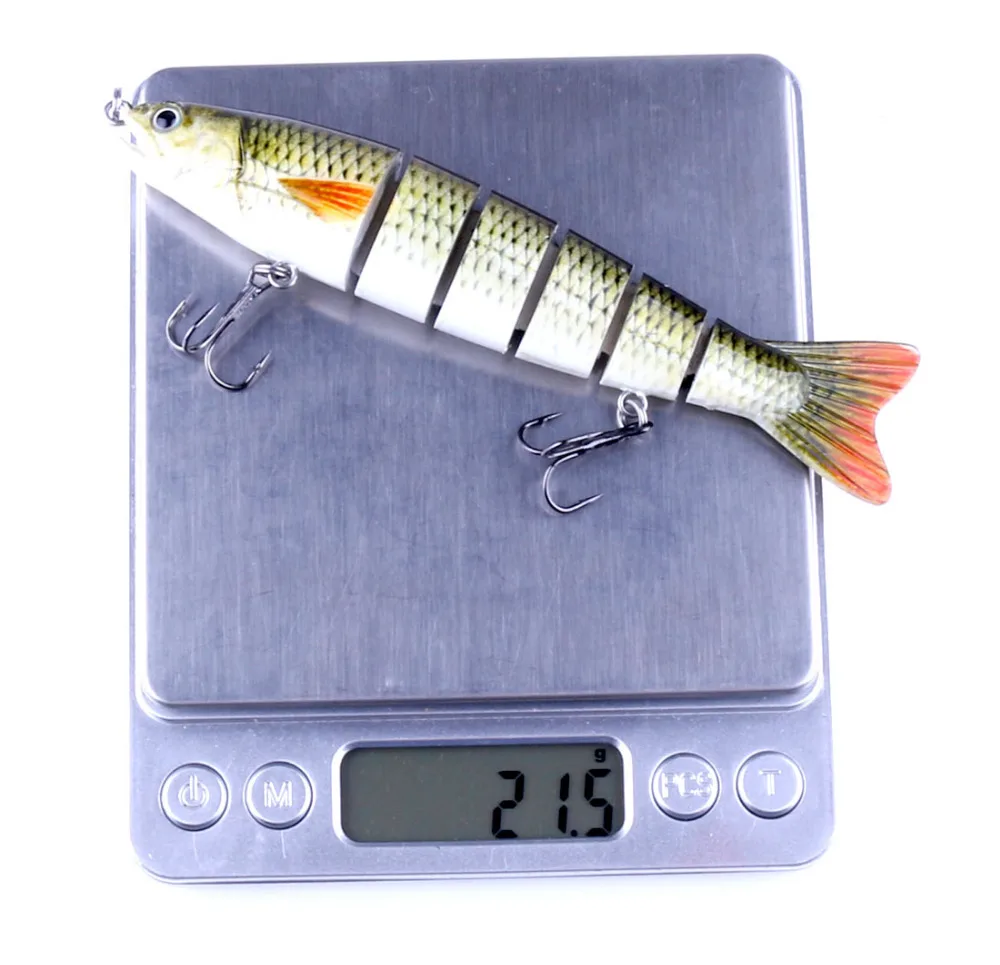 

1PCS Fishing Wobblers Lifelike Fishing Lure 6 Segment Swimbait Crankbait Hard Bait Slow 12.7CM 22G Isca Artificial Lures