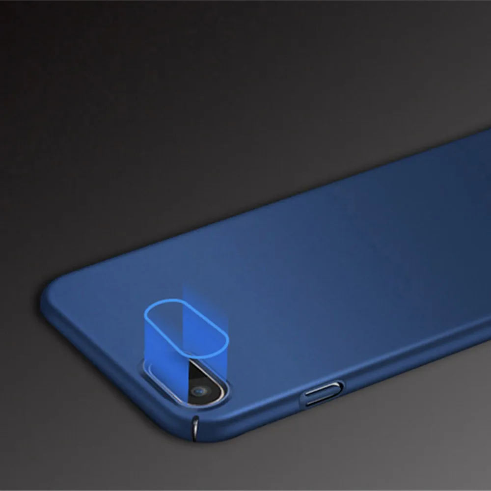Ударопрочный жесткий чехол для Apple iPhone X XS ультра тонкий ПК матовый защитный 6 6s 7 8