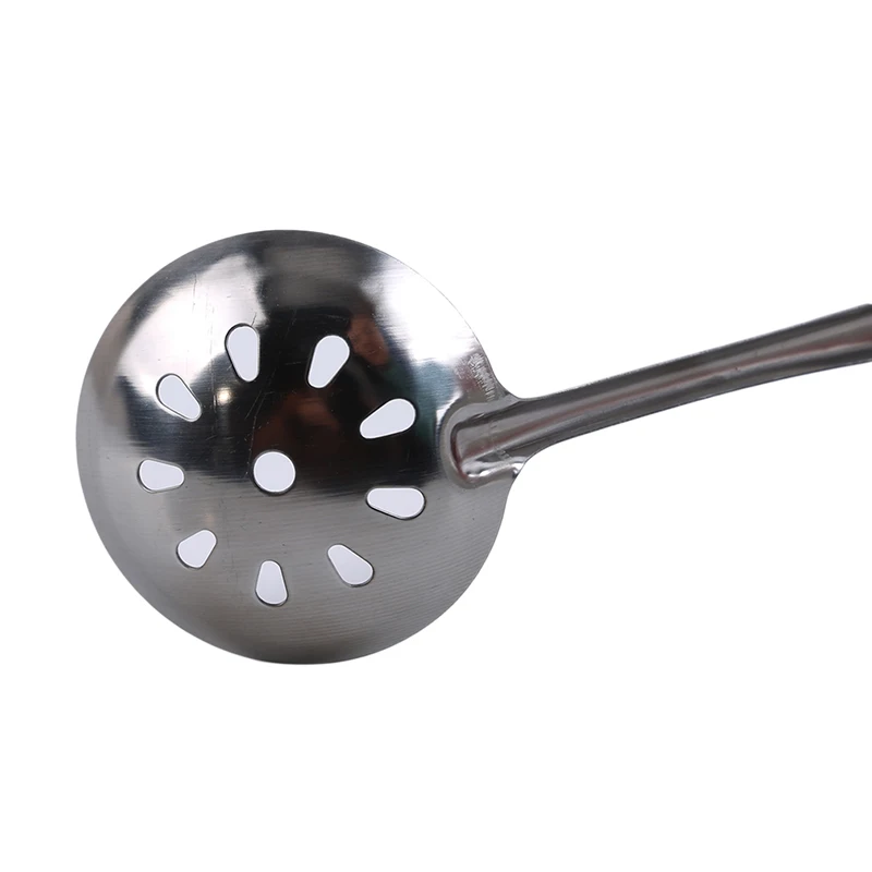 Длинная ручка настенный нержавеющая сталь Скиммер Ситечко ложка для супа