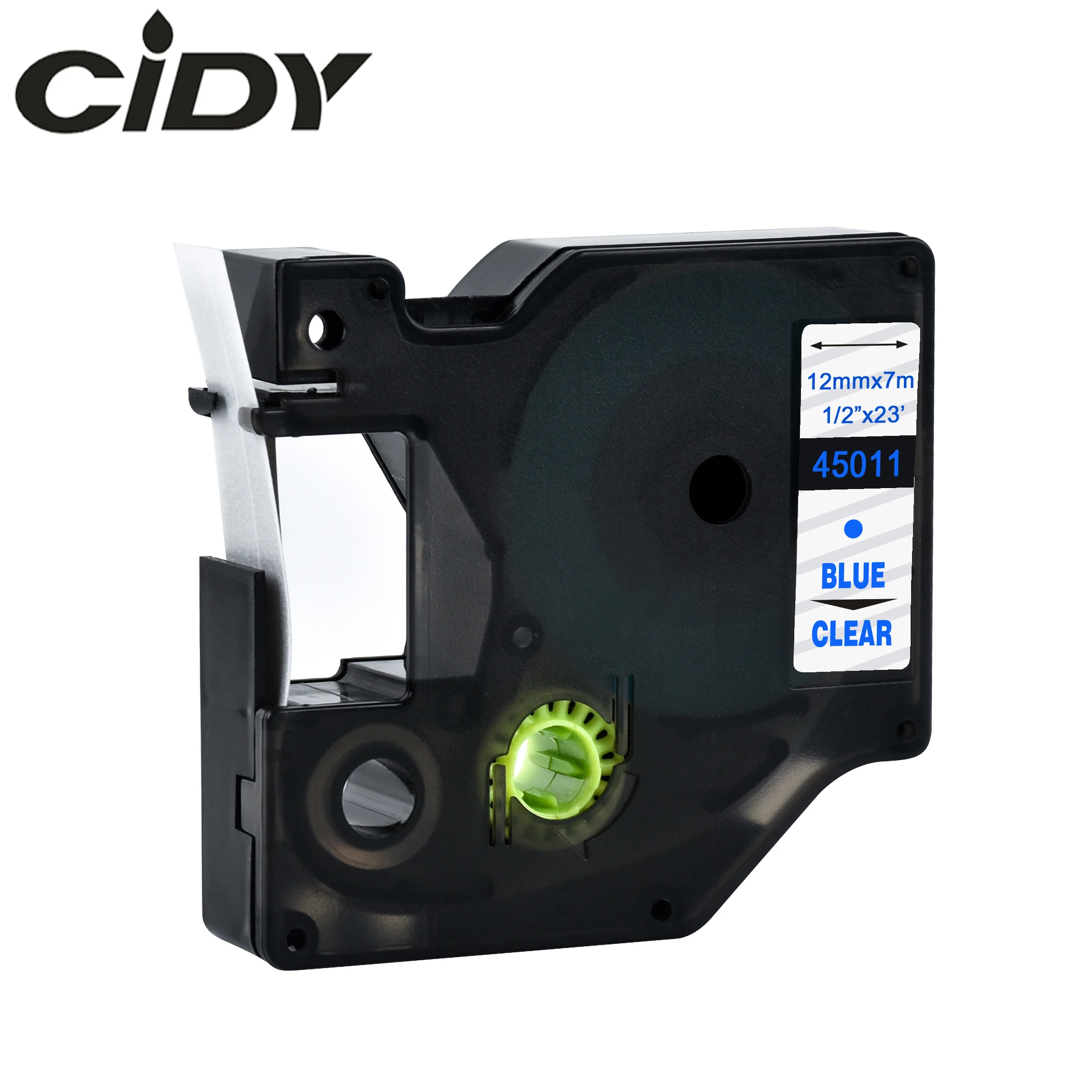 

Cidy 45011 совместимый с Dymo D1 manager 12 мм синий на прозрачной этикетке кассета для Dymo принтер этикеток DYMO LM160 LM280 dymo PNP