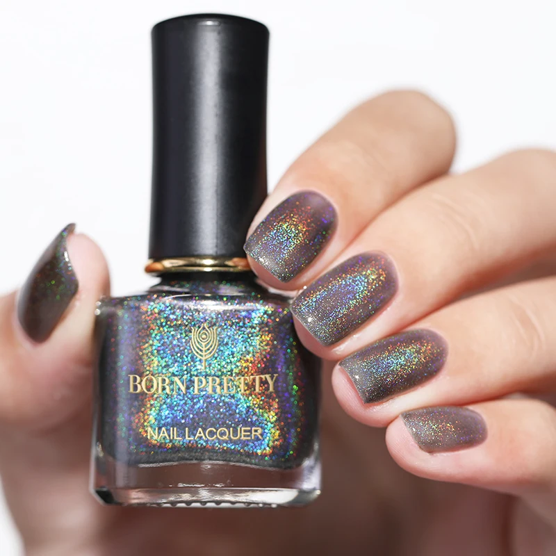 BORN PRETTY 6 мл Лак для ногтей лак лазерные лаки Розовый Фиолетовый Сияющий Nagellack|Лак