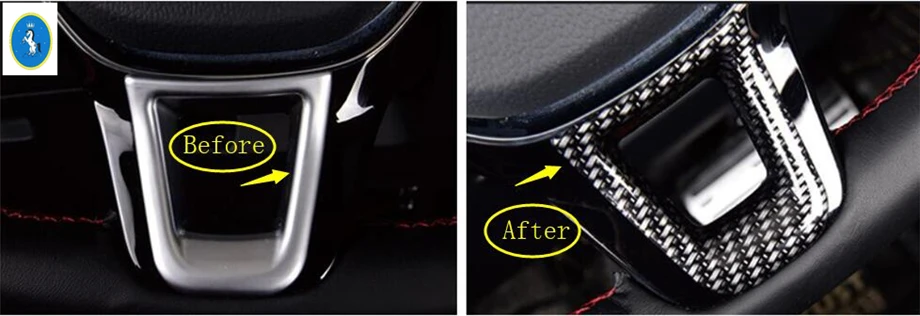 

Yimaautotrims Auto Accessory Steering Wheel Decoration Ring Cover Trim 1 Pcs Fit For Volkswagen T-Roc T Roc 2018 - 2021 2 Colors