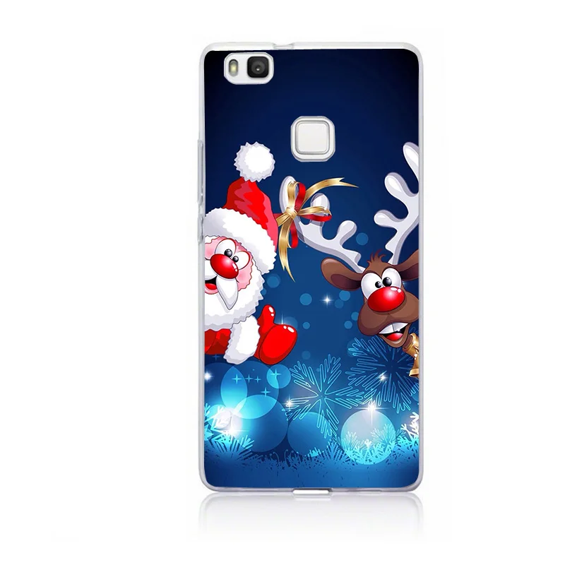 Santa Claus Case For Huawei P20 Lite P Smart Cover Phone Honor 9 lite P10 Mate 10 P8 P9 Mini 2017 Christmas Cases |