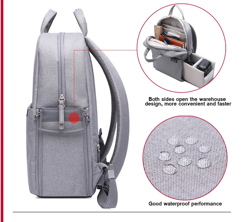 Caden Dslr камера сумка для Canon водонепроницаемый Mochila Fotografia рюкзак женский мужской повседневный модный фото рюкзак для Canon