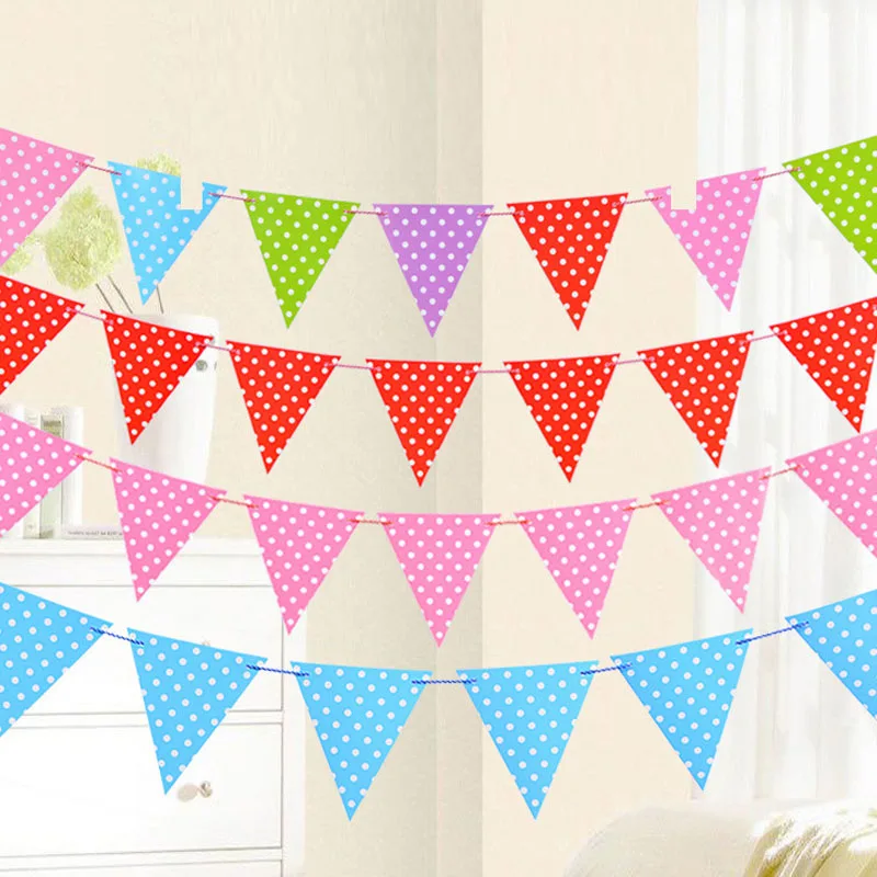 3m Spot Flags and Banners Party Supplies Baby Shower Banner Birthday Decorations Kids Christmas For Home | Дом и сад