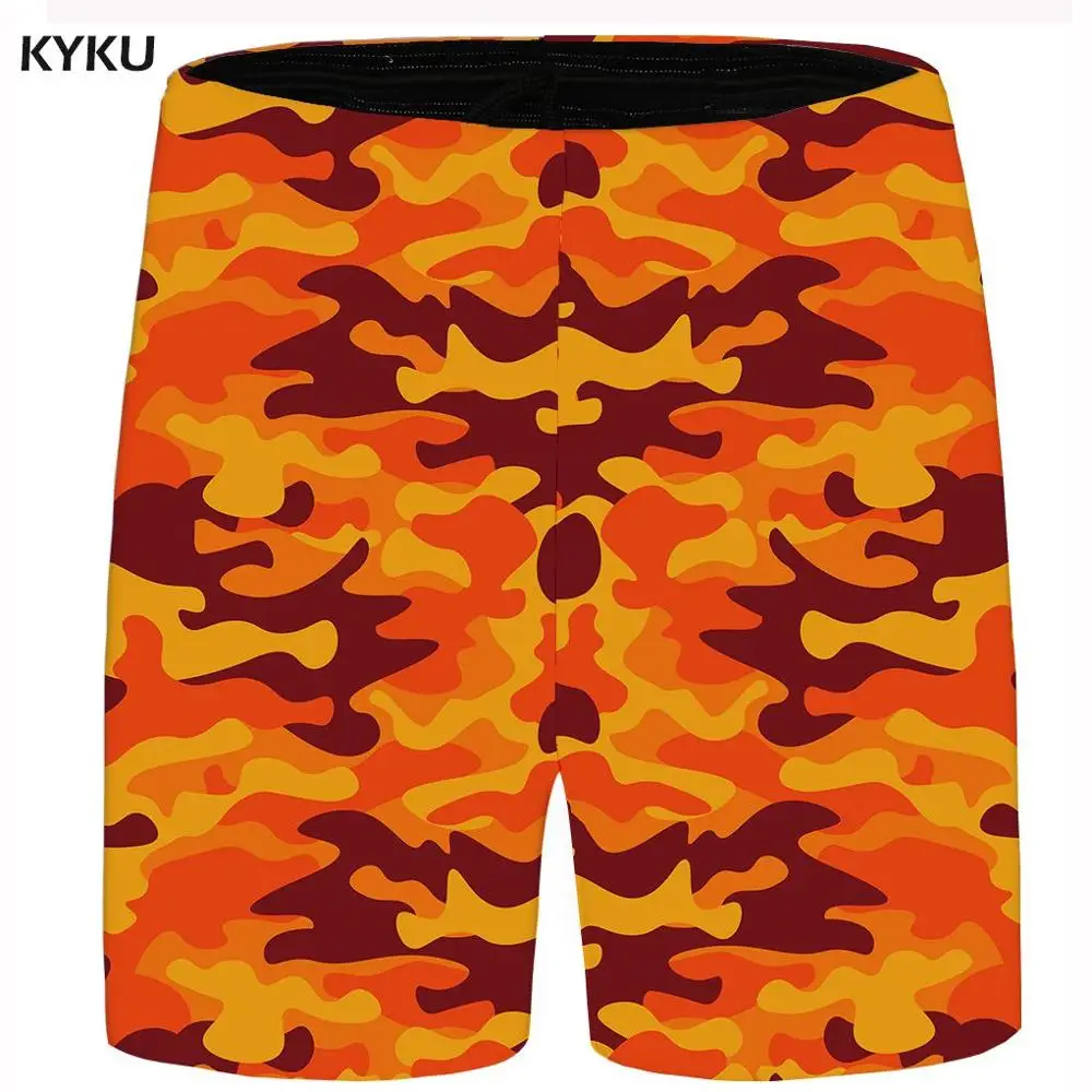 Mens Shorts 16 Бренд KYKU, радужные короткие мужские Разноцветные пляжные шорты, летние клетчатые красивые повседневные шорты Карго, крутые мужские шорты с аниме, новинка - Цвет: Mens Shorts 16