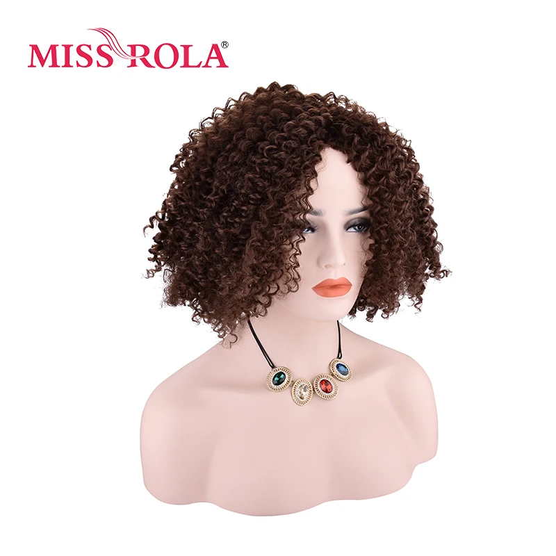 Синтетические кудрявые парики Miss Rola 4 # японские канекалоновые волокна женские 9
