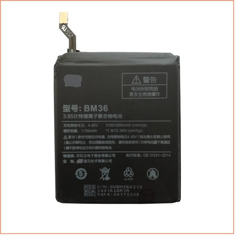 

3.85V 3100/3180mAh BM36 For Xiaomi 5S Battery Batterie Bateria Accumulator